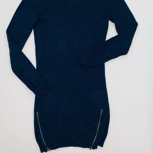 BP XXS Navy Blue Scoop Neck Sweater Dress